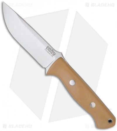 Bark River Knives Bravo 1 Antique Ivory Micarta Fixed Blade Knife (4.25" Plain) 3 Bark River Knives Bravo 1 Antique Ivory Micarta Fixed Blade Knife (4.25" Plain)