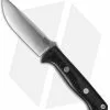 Bark River Knives Bravo 1 Black Canvas Micarta Fixed Blade Knife (4.25" CPM-3V)