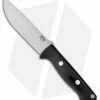 Bark River Bravo 1.25 Fixed Blade Knife Black Canvas Micarta (5" A2 Satin)