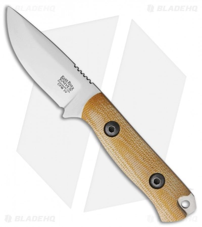 Bark River Bravo Necker Fixed Blade Knife Natural Micarta (2.75" Satin) 3 Bark River Bravo Necker Fixed Blade Knife Natural Micarta (2.75" Satin)