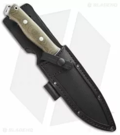 Bark River Knives Bravo Strike Force Knife Green Canvas Micarta (6.75" Satin) -Avokelavavat Sales Store bark river bravo strike force ba118mgc sheath