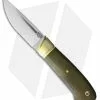 Bark River Brokk Fixed Blade Knife Green Canvas Micarta (3.5" Satin)