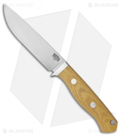 Bark River Camp & Trail Fixed Blade Knife Antique Ivory Micarta (5" A-2) 3 Bark River Camp & Trail Fixed Blade Knife Antique Ivory Micarta (5" A-2)