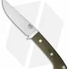 Bark River Classic Clip Point Hunter Fixed Blade Knife Green Micarta (4.5" 3V)