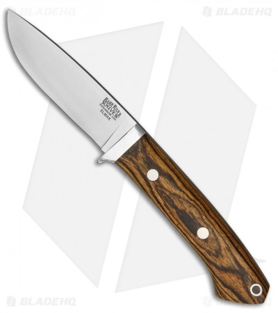 Bark River Classic Drop Point Knife Fixed Blade Bocote Wood (3.75" Elmax) 3 Bark River Classic Drop Point Knife Fixed Blade Bocote Wood (3.75" Elmax)
