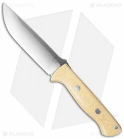 Bark River Knives Bravo 1.25 Fixed Blade Knife Antique Ivory Micarta (5" CPM-3V)