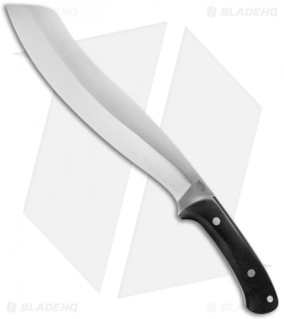 Bark River Knives Parang Knife Black Canvas Micarta (11.75" Satin) 3 Bark River Knives Parang Knife Black Canvas Micarta (11.75" Satin)