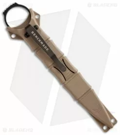 Benchmade SOCP Knife W/ Trainer Blade 178SBKSN-COMBO Sand Sheath (3.22" Serr) -Avokelavavat Sales Store benchmade fixed socp dp pt rnr combo black serr red trainer 178 sbksn tan sheath