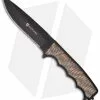 Browning Black Label Stone Cold Spear Fixed Blade Knife (5.63" Black Serr) 118BL -Avokelavavat Sales Store black label 118bl stone cold fixed para cord spear 320118bl