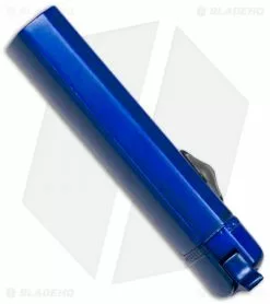 Unhao Mini D/A OTF Automatic Knife Lighter Blue (2.1" Satin) Refillable Butane -Avokelavavat Sales Store blade play lighter otf blue side cm