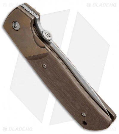 Bob Terzuola Custom ATCF Knife Brown G-10 (3.875" Polished) 4 Bob Terzuola Custom ATCF Knife Brown G-10 (3.875" Polished) - Image 2