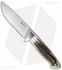 Boker Arbolito Hunter Fixed Blade Knife Stag (4.75" Satin) 02BA351H