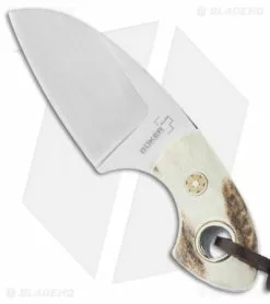 Boker VoxKnives Gnome Stag Fixed Blade Knife (2.125" Satin) 02BO268