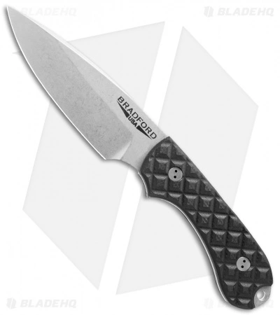 Bradford Knives Guardian3 Fixed Blade Black G-10 (3.5" FE/Stonewash/N690) 3 Bradford Knives Guardian3 Fixed Blade Black G-10 (3.5" FE/Stonewash/N690)