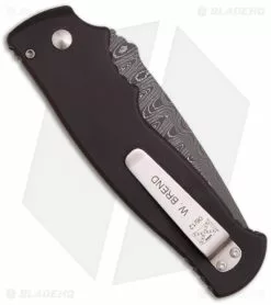 Brend Knives Custom M2 Auto W/ Tiger Coral Inlays (4" Damascus) 2012 Blade Show 5 Brend Knives Custom M2 Auto W/ Tiger Coral Inlays (4" Damascus) 2012 Blade Show -Avokelavavat Sales Store brend custom m2 auto damascus brown tiger coral back 3