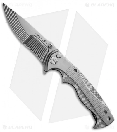 Brian Tighe Custom Tighe Rade Knife Titanium Folder (3.5" Fluted) 3 Brian Tighe Custom Tighe Rade Knife Titanium Folder (3.5" Fluted)