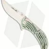 Brian Tighe Custom Medium Tighe Rod Folding Knife Gold/Green Ti (3.5" Satin)