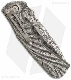 Brian Tighe Custom Spicy Tighe Spring Assisted Knife (4" Damasteel) -Avokelavavat Sales Store brian tighe spicy tighe all grosse rosen damasteel back