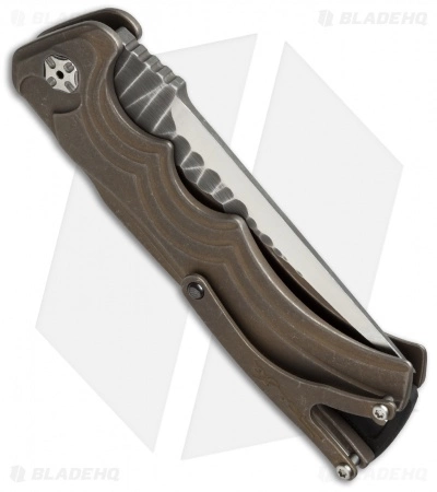 Brian Tighe Custom Tighe Fighter Automatic W/ Borka Grind Bronze Ti (3.9" Satin) 5 Brian Tighe Custom Tighe Fighter Automatic W/ Borka Grind Bronze Ti (3.9" Satin) - Image 3