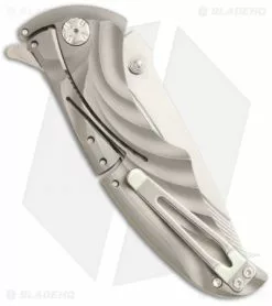 Brian Tighe Custom Tighe Coon Knife NIRK Lock Titanium Folder (3.75" Satin) -Avokelavavat Sales Store brian tighe tighe coon back
