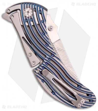 Brian Tighe Custom Large Tighe Rod Knife Titanium Folder (4" Satin) 4 Brian Tighe Custom Large Tighe Rod Knife Titanium Folder (4" Satin) - Image 2