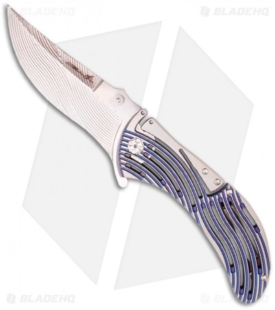 Brian Tighe Custom Large Tighe Rod Knife Titanium Folder (4" Satin) 3 Brian Tighe Custom Large Tighe Rod Knife Titanium Folder (4" Satin)