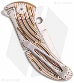 Brian Tighe Custom Tighenee Rod Knife Bronze Titanium Folder (2.75" Satin) -Avokelavavat Sales Store brian tighe tighnee tighe rod back
