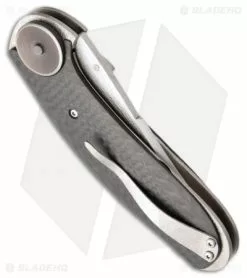 Broadwell Studios Arachnophobia Folder Carbon Fiber Knife (3.75" Satin) -Avokelavavat Sales Store broadwell studios arachnaphobia carbon fiber scales thimber folder side