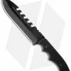 Brous Blades Coroner Knife Fixed Blade (6.25" Black Plain) -Avokelavavat Sales Store brous blades fixed coroner black