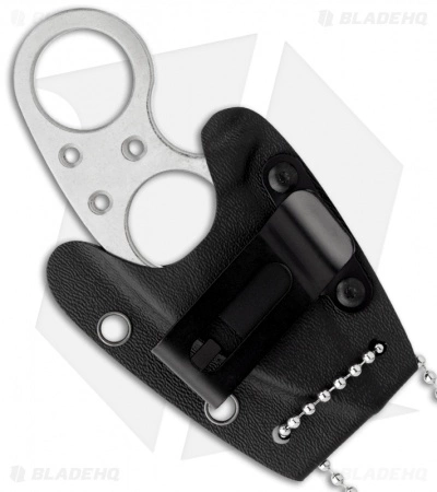 Brous Blades Silent Soldier V1 Neck Knife Straight Edge Fixed (2.5" Satin) 5 Brous Blades Silent Soldier V1 Neck Knife Straight Edge Fixed (2.5" Satin) - Image 3