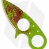 Brous Blades Silent Soldier V2 Zombie Green Neck Knife Fixed (2.5 Plain) -Avokelavavat Sales Store brous blades silent soldier v2 zombie
