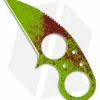 Brous Blades Silent Soldier V1 Zombie Green Neck Knife Fixed (2.5 Plain) -Avokelavavat Sales Store brous blades silent soldier zombie v1