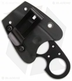 Brous Blades Silent Soldier V2 Neck Knife Drop Point Fixed (2.5" Black) 7 Brous Blades Silent Soldier V2 Neck Knife Drop Point Fixed (2.5" Black) -Avokelavavat Sales Store brous blades ssv2 black sheath back