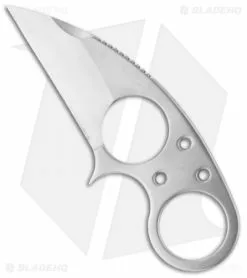 Brous Blades Silent Soldier V1 Neck Knife Straight Edge Fixed (2.5" Satin)