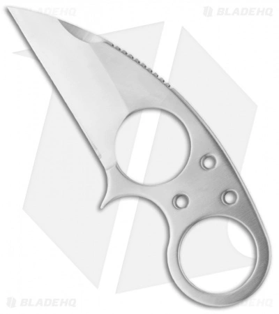 Brous Blades Silent Soldier V1 Neck Knife Straight Edge Fixed (2.5" Satin) 3 Brous Blades Silent Soldier V1 Neck Knife Straight Edge Fixed (2.5" Satin)