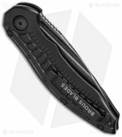 Brous Blades Bionic Automatic Knife Blackout (3" Acid Stonewash) 5 Brous Blades Bionic Automatic Knife Blackout (3" Acid Stonewash) -Avokelavavat Sales Store brouse blades x brbionicodasw side