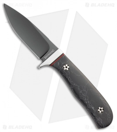 Browning Devil's Due Fixed Blade Knife Black Marble Polymer (3.375" Black) 3 Browning Devil's Due Fixed Blade Knife Black Marble Polymer (3.375" Black)