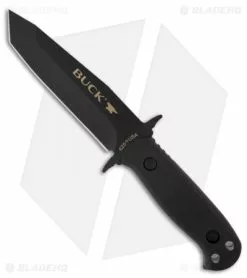 Buck Knives Buck Intrepid-L Black Knife Fixed Blade (5" Black Plain) 0625BKS-B
