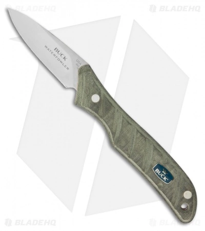 Buck Knives Buck Micarta Harvest Waterfowler Knife Fixed Blade (2.5" Satin Plain) 0493BKS 3 Buck Knives Buck Micarta Harvest Waterfowler Knife Fixed Blade (2.5" Satin Plain) 0493BKS