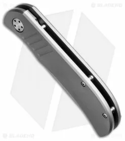 Burger Knives Custom LEXK Frame Lock Knife Titanium (3.25" Stonewash) -Avokelavavat Sales Store burger knives lexk framelock ti dl spine