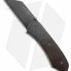 Burr Oak Knives Combat Utility Basic Knife CF/Micarta (3.375" Black)