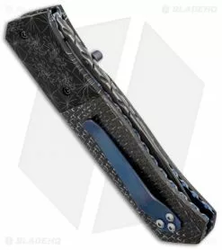 Burr Oak Knives Splinter Knife Carbon Fiber (3.38" San Mai) -Avokelavavat Sales Store burr oak folde splinter 11 21 13 blue cf side