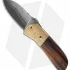 Burr Oak Knives Snub Nose Knife Ironwood/Mokume (2.9" San Mai)