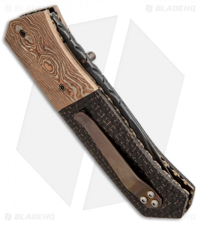 Burr Oak Knives Splinter Knife LSCF/Mokume (3.38" San Mai Damascus) 4 Burr Oak Knives Splinter Knife LSCF/Mokume (3.38" San Mai Damascus) - Image 2