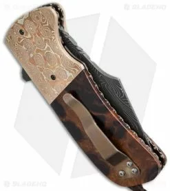 Burr Oak Knives Harpoon Flipper #3 Knife Ironwood/Mokume (3.75" Damascus) 7 Burr Oak Knives Harpoon Flipper #3 Knife Ironwood/Mokume (3.75" Damascus) -Avokelavavat Sales Store burr oak harpoon flipper 3 side cm