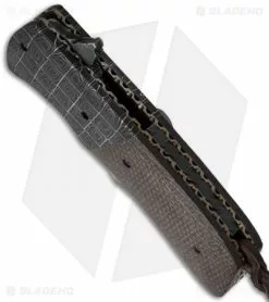 Burr Oak Knives Harpoon Flipper #1 Knife Micarta/Damascus (3.75" San Mai) -Avokelavavat Sales Store burr oak harpoon flipper1 bottom cm