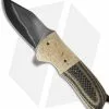Burr Oak Knives Coffin Nail Flipper Knife Mokume/Brass CF (3.5" San Mai) -Avokelavavat Sales Store burr oak knives doffin nail cp mokume cf brass jm