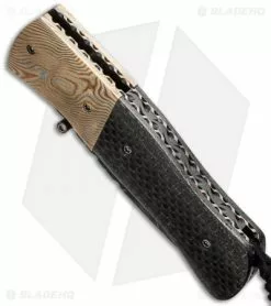 Burr Oak Knives Dress Sidewinder II Mokume/LSCF (3.5" Damascus) -Avokelavavat Sales Store burr oak knives dress sidewinder II bottom cm