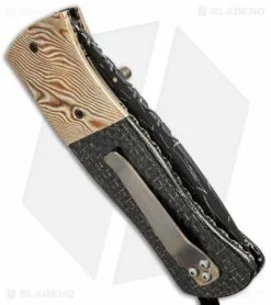 Burr Oak Knives Dress Sidewinder II Mokume/LSCF (3.5" Damascus) -Avokelavavat Sales Store burr oak knives dress sidewinder II side cm