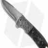 Burr Oak Knives Shard Flipper #1 Dress Knife Shred CF/Damascus (3.5" San Mai) -Avokelavavat Sales Store burr oak knives sharp flipper san m cm
